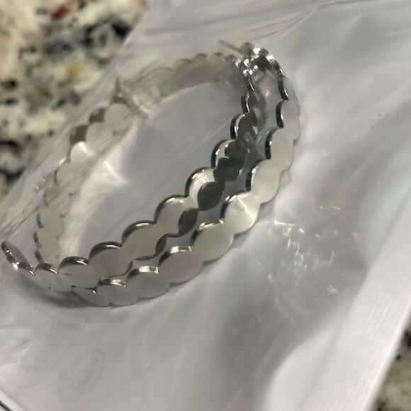 Elegant Gold and Silver Hoop Earrings (Bundle of 2) - Picture 9 of 13